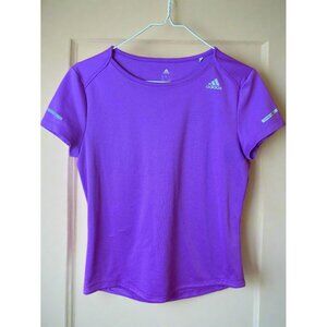 Adidas Girls Size Small Athletic Tee – Purple Climalite Performance Shirt
